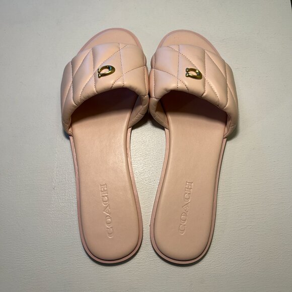 Coach Holly Quilted Leather Sandal - Picture 9 of 14